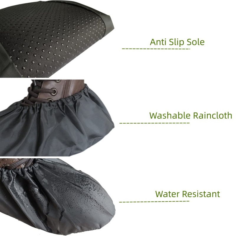 DearyHome Washable Reusable Shoe Boot Covers - Non-Slip, Water-Resistant (2 Pairs, Extra Large) for Contractors & Households - Keep Carpets, Floors, and Rooms Clean - Image 2